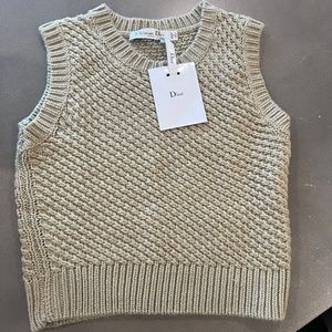 Dior Cashmere Sleeveless Short Sweater